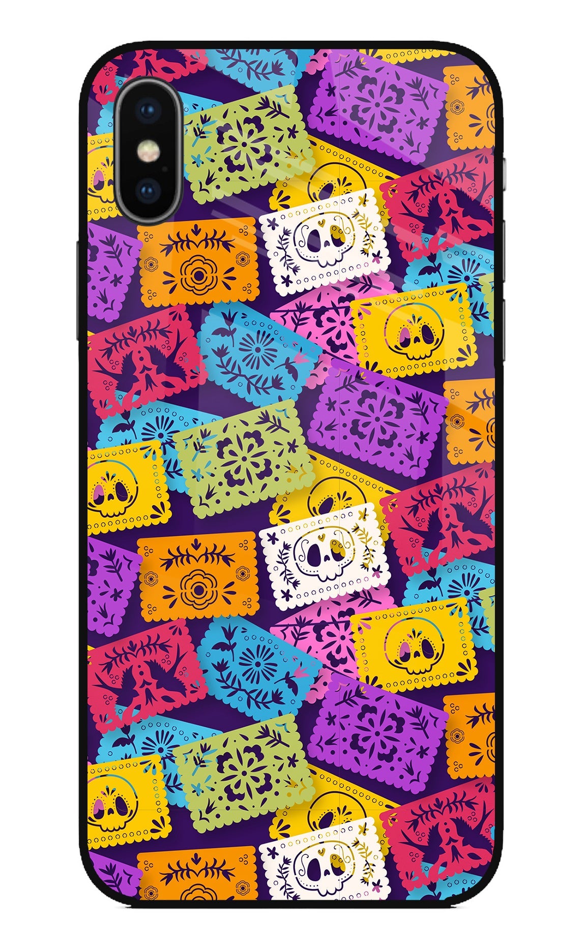 Mexican Pattern iPhone X Glass Case