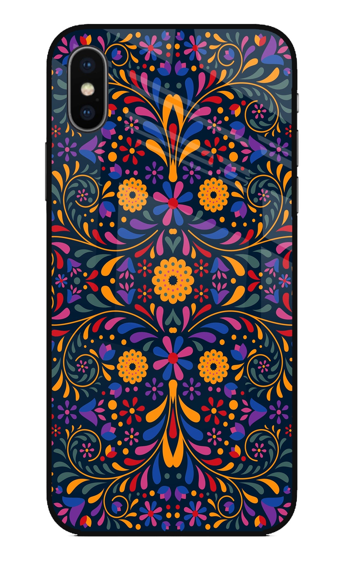 Mexican Art iPhone X Glass Case