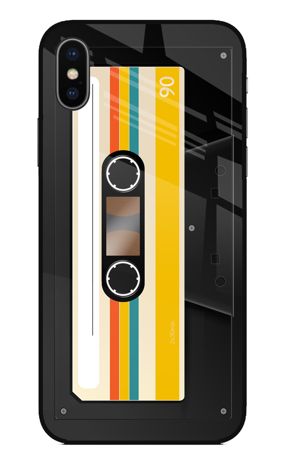 Tape Cassette iPhone X Back Cover