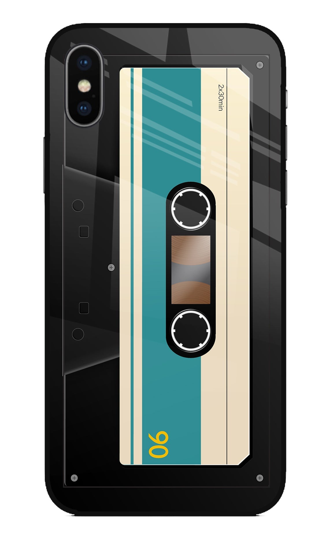 Cassette iPhone X Glass Case