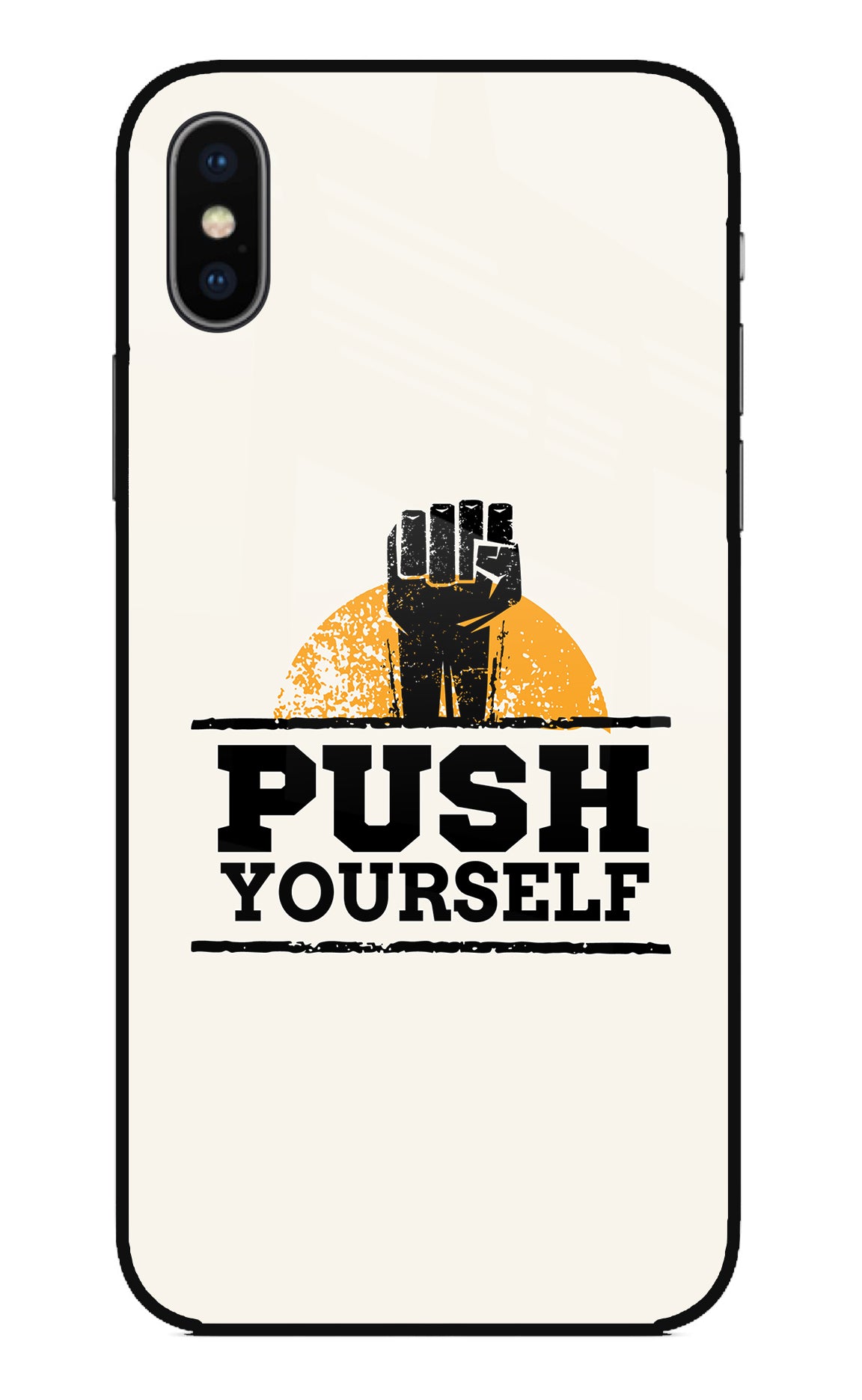 Push Yourself iPhone X Back Cover
