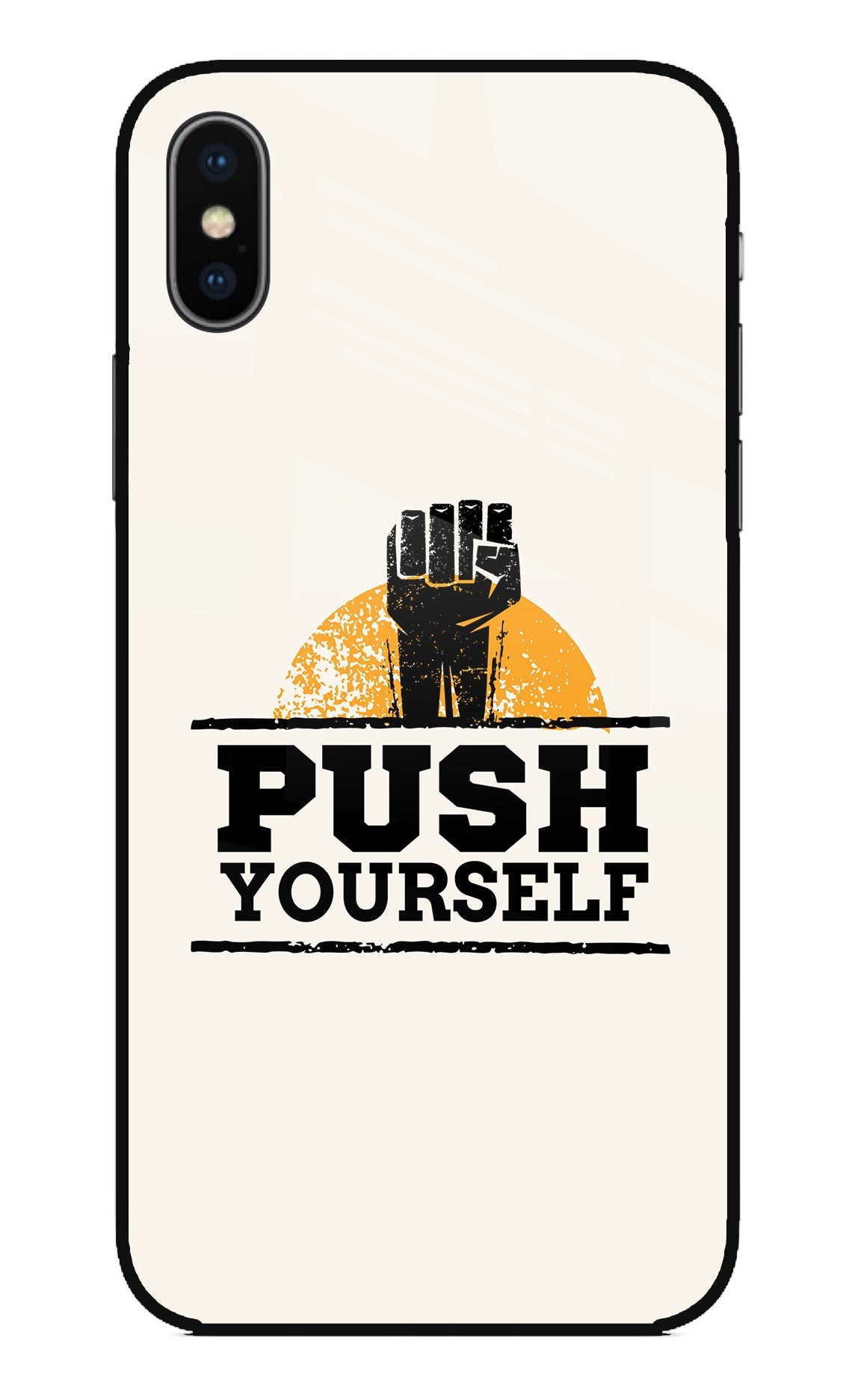 Push Yourself iPhone X Glass Case