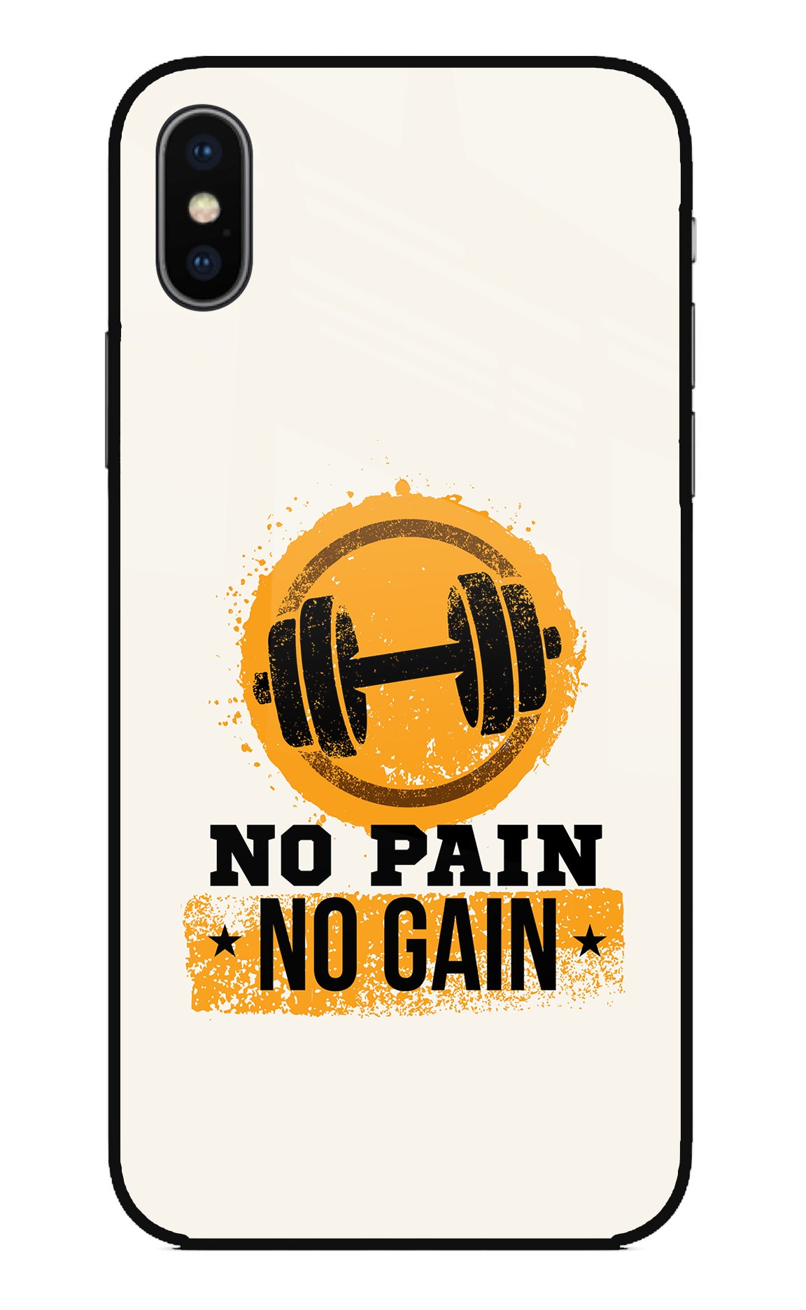 No Pain No Gain iPhone X Back Cover