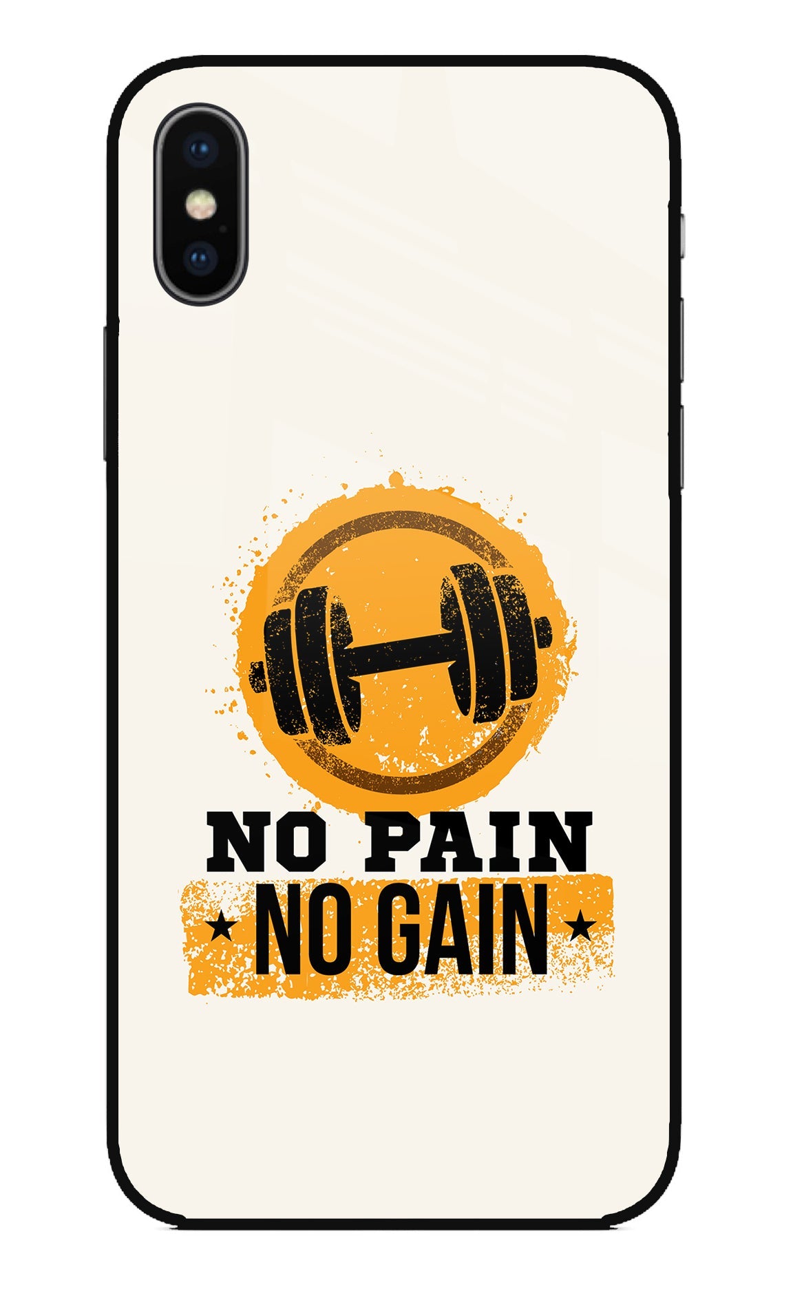 No Pain No Gain iPhone X Glass Case