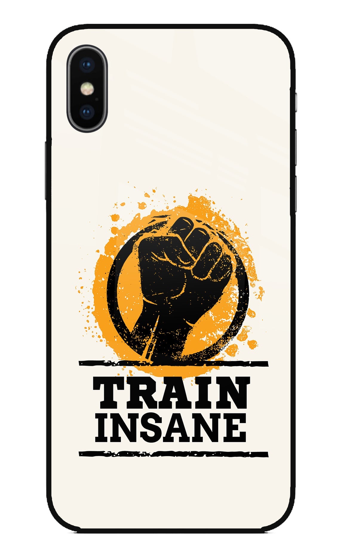 Train Insane iPhone X Glass Case