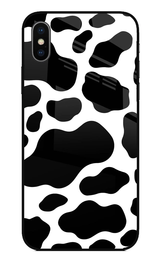 Cow Spots iPhone X Glass Case