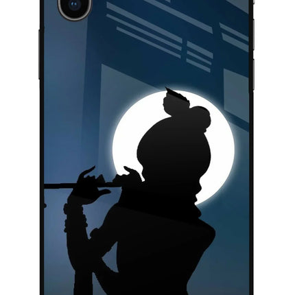 Shri Krishna Silhouette iPhone X Glass Case