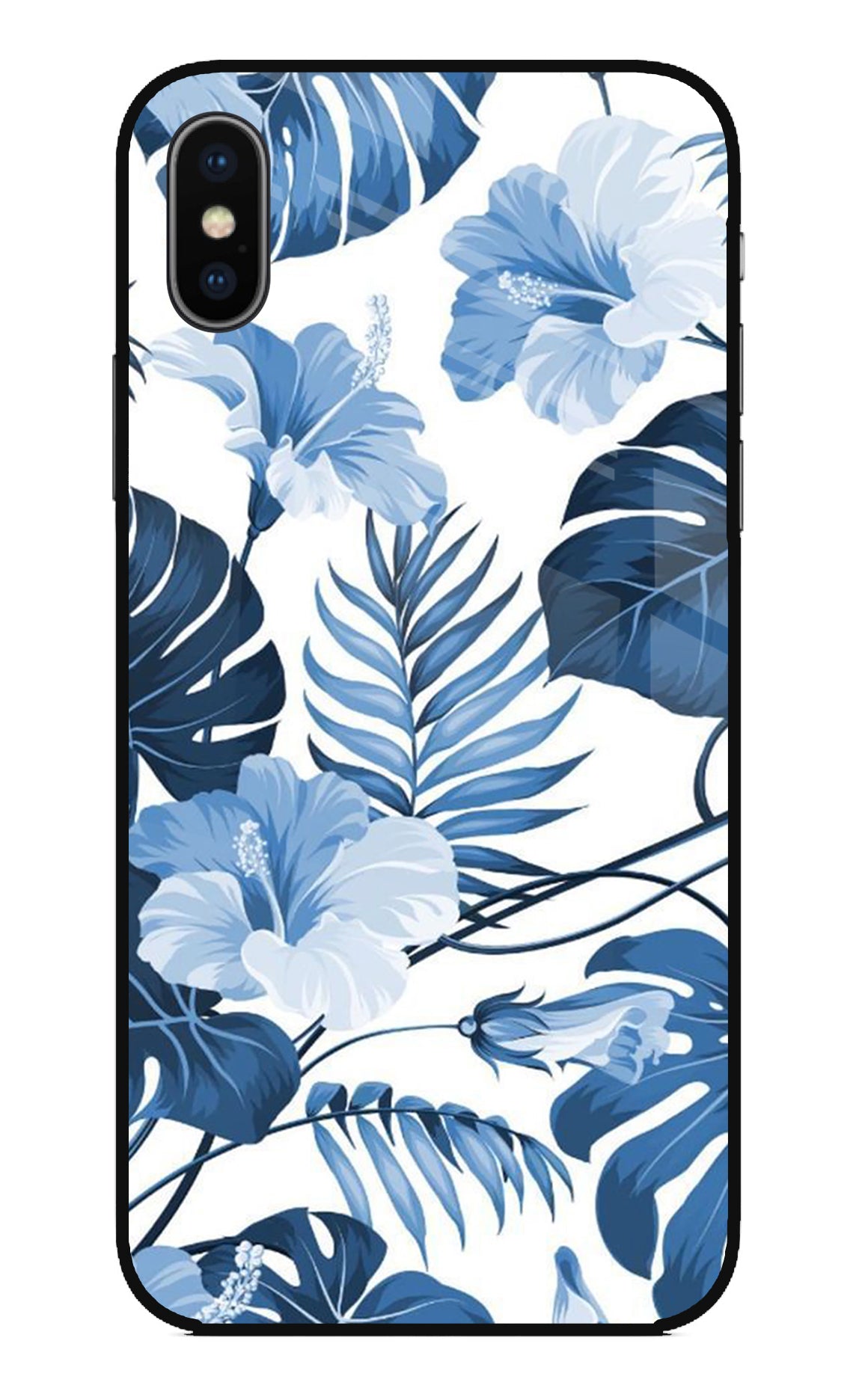 Fabric Art iPhone X Glass Case