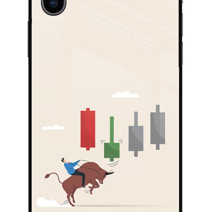 Bull Trading Momentum iPhone X Glass Case
