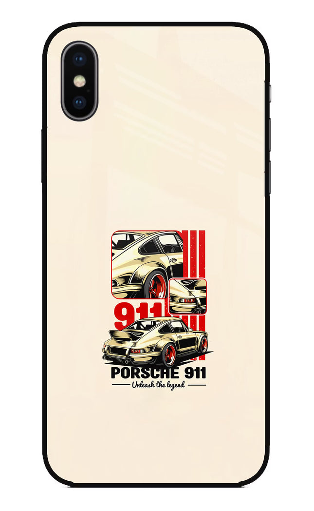Classic Porsche 911 iPhone X Glass Case
