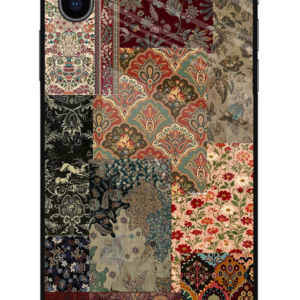 Desi Print iPhone X Glass Case