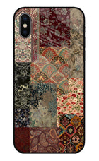 Desi Print iPhone X Glass Case