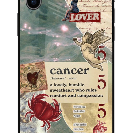 Cancer Zodiac iPhone X Glass Case