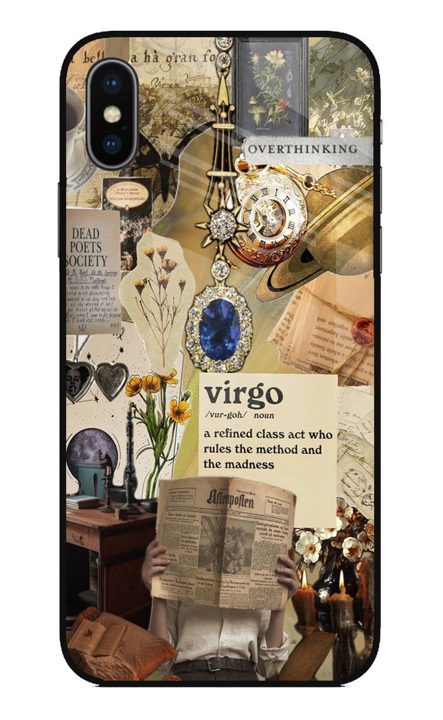 Virgo Zodiac iPhone X Glass Case