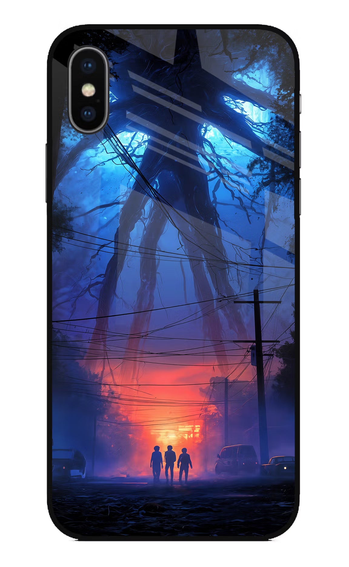 Ordinary Things Shadow iPhone X Glass Case Back Cover by Casekaro