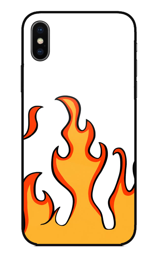Fired Up – White iPhone X Glass Case