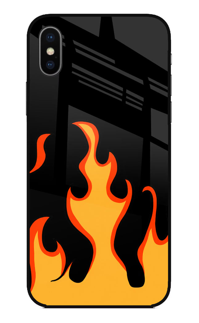 Fired Up – Black iPhone X Glass Case