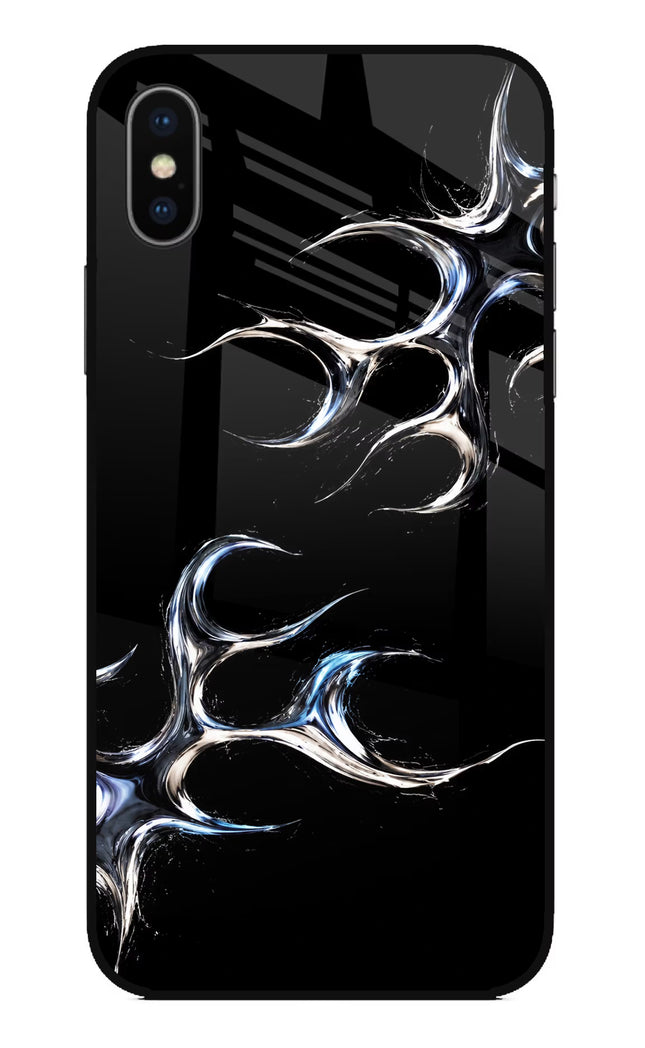 Chrome Tribal iPhone X Glass Case