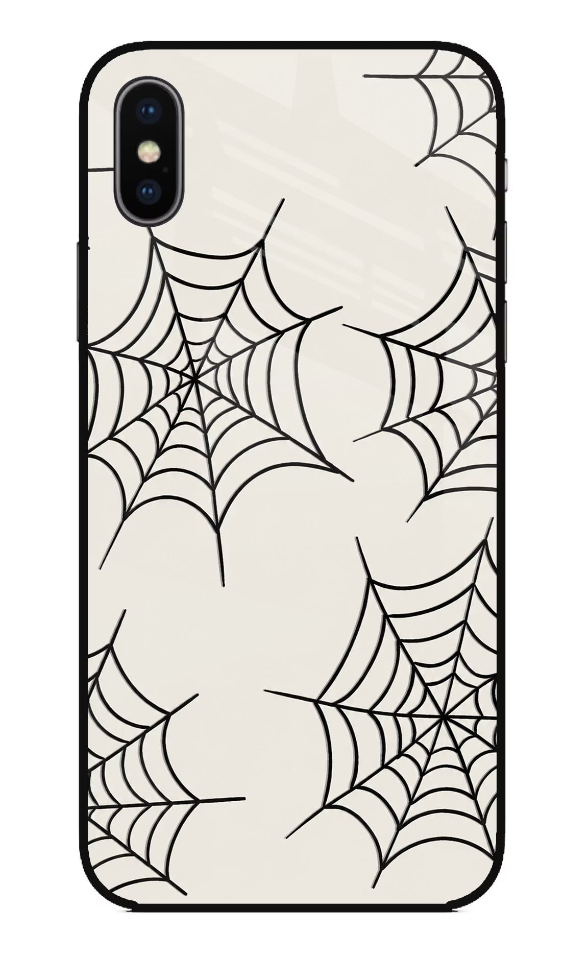 Spider Web iPhone X Glass Case