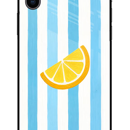 Summer Lemon iPhone X Glass Case