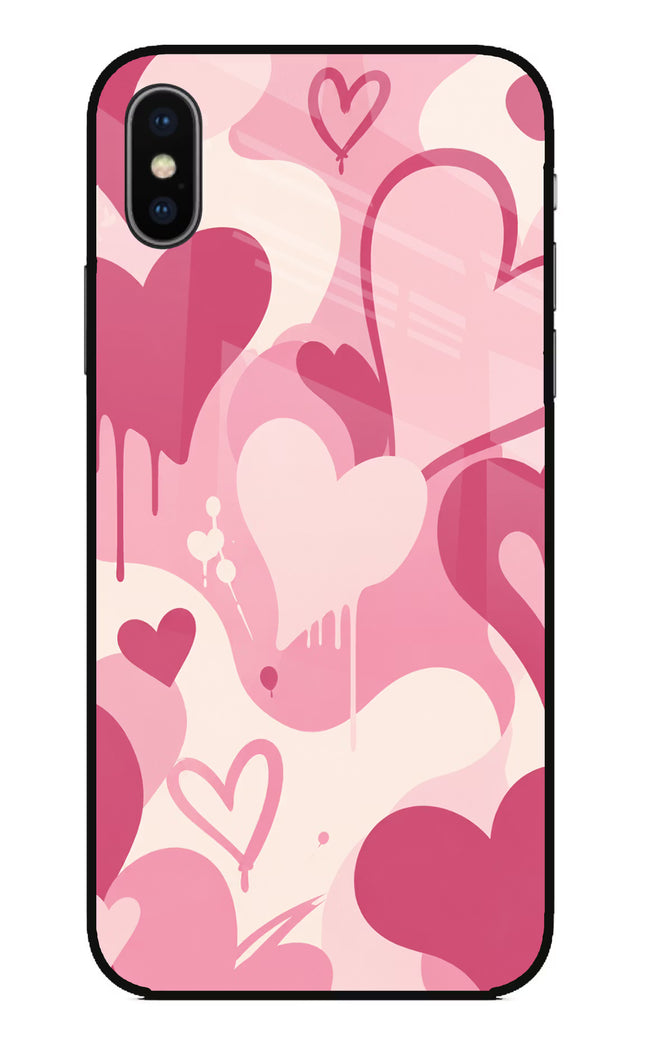 Hearty case iPhone X Glass Case