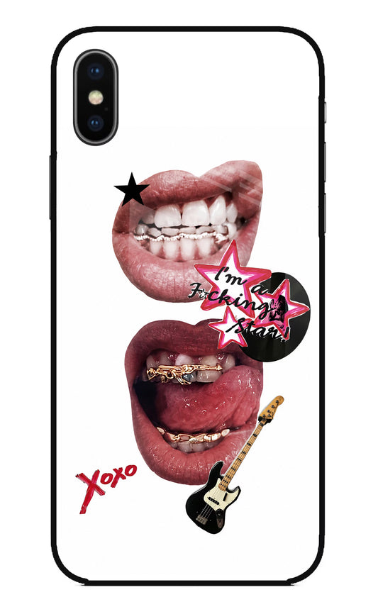 Rockstar iPhone X Glass Case