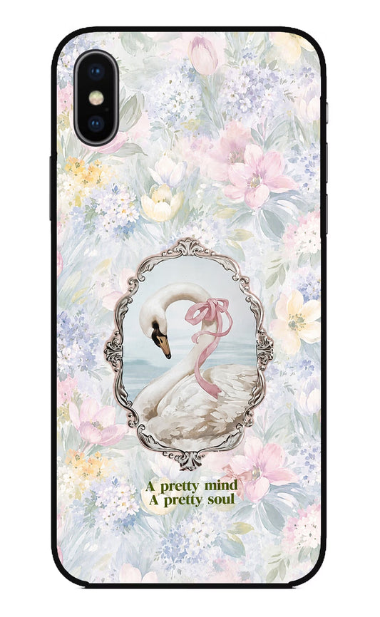Pretty Mind Pretty Soul iPhone X Glass Case