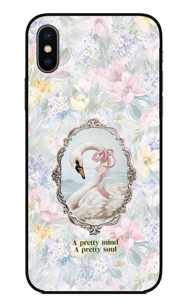Pretty Mind Pretty Soul iPhone X Glass Case