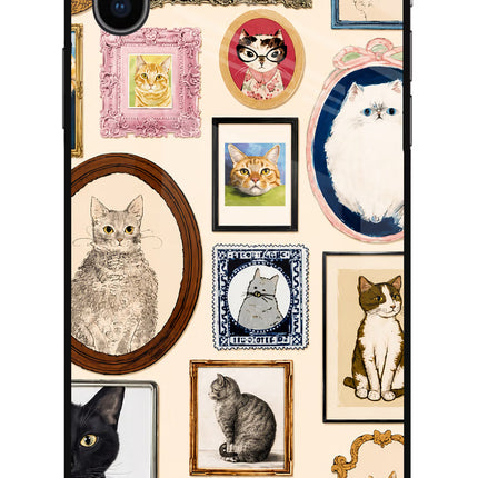 Mirror Cats iPhone X Glass Case
