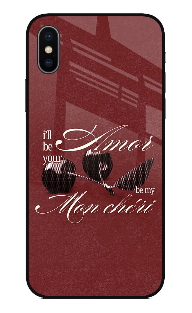 Velvet Cherry iPhone X Glass Case