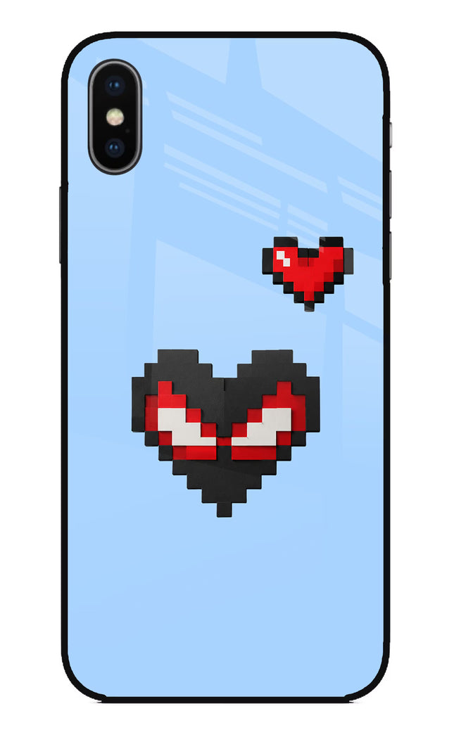 Peter Heart iPhone X Glass Case