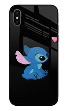 Stitch Crush iPhone X Glass Case