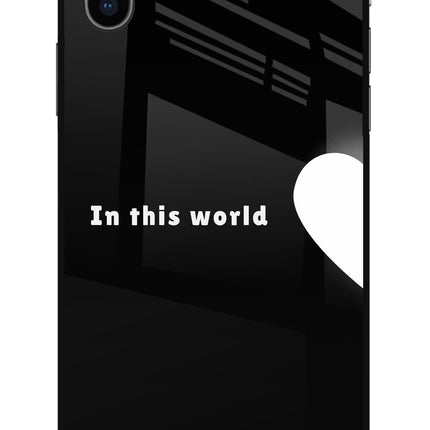This World iPhone X Glass Case