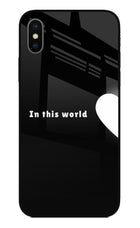 This World iPhone X Glass Case