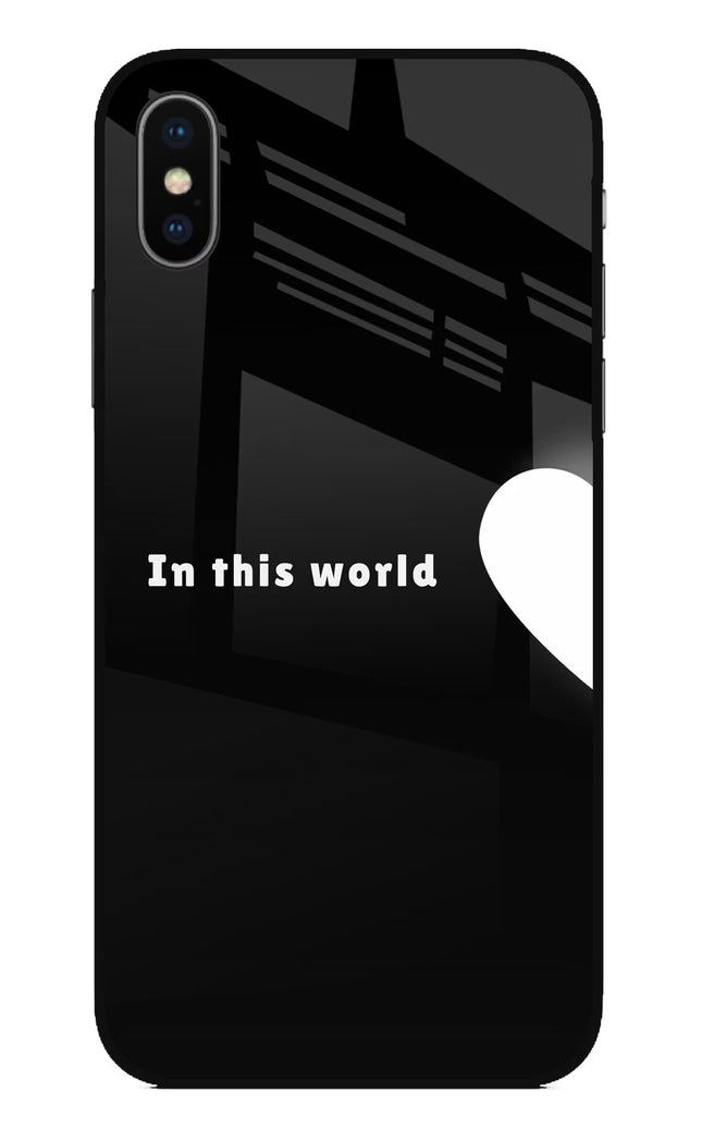 This World iPhone X Glass Case