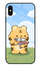 Tiger Treat iPhone X Glass Case