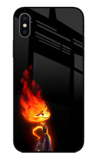Ember Flame iPhone X Glass Case