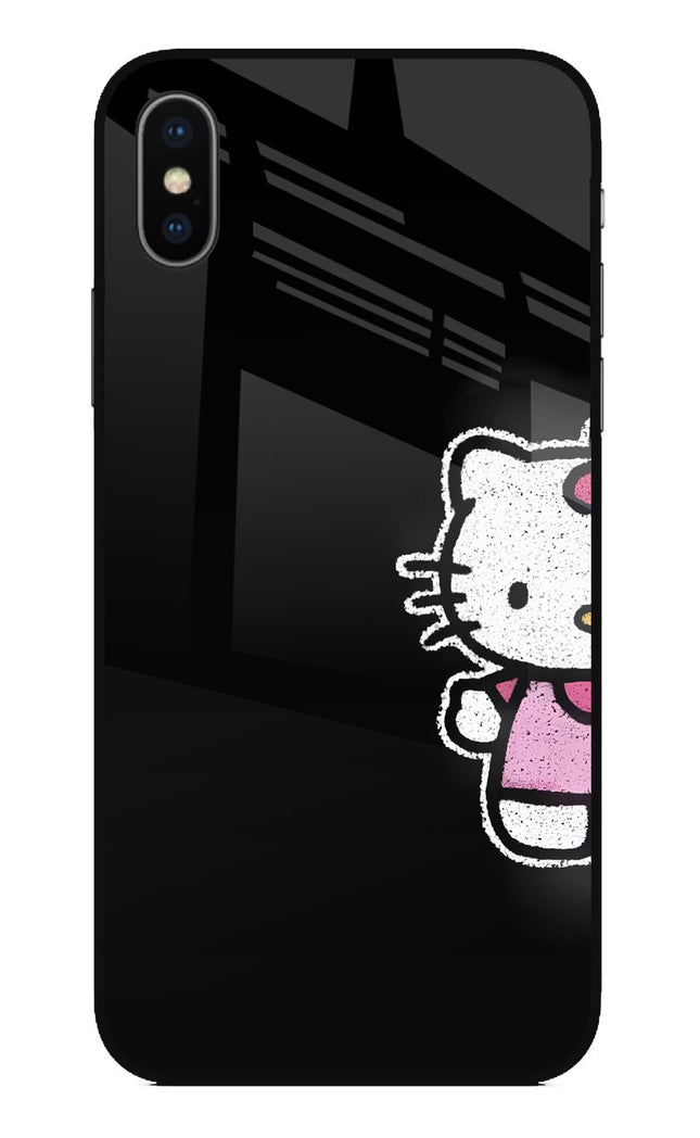Kitty Charm iPhone X Glass Case
