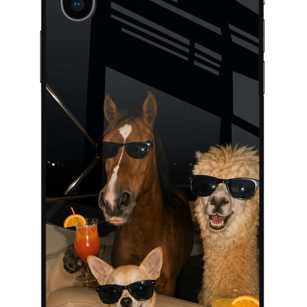 Party Squad iPhone X Glass Case