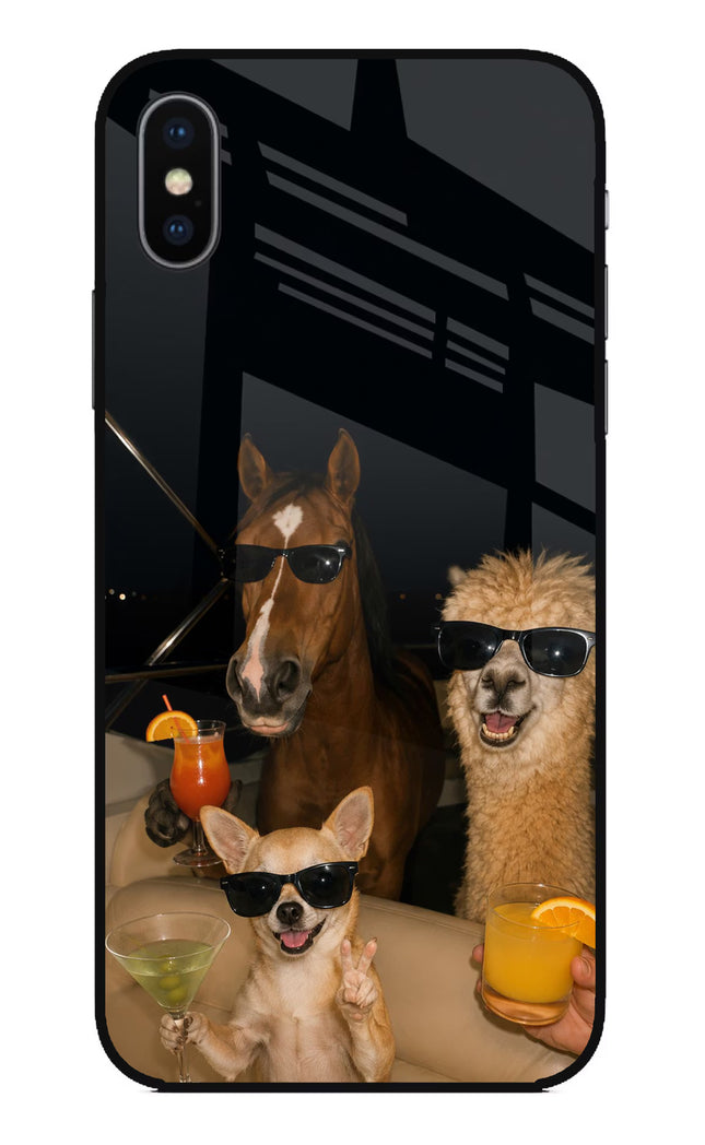 Party Squad iPhone X Glass Case
