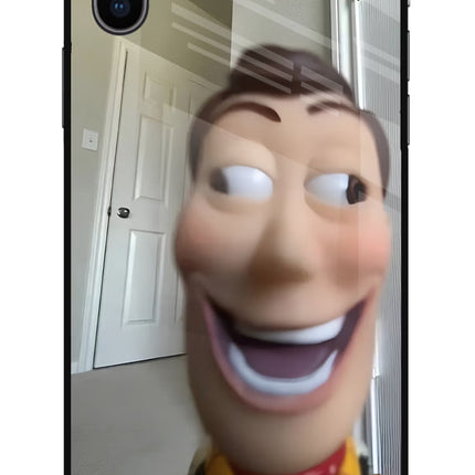 Side Eye Woody iPhone X Glass Case