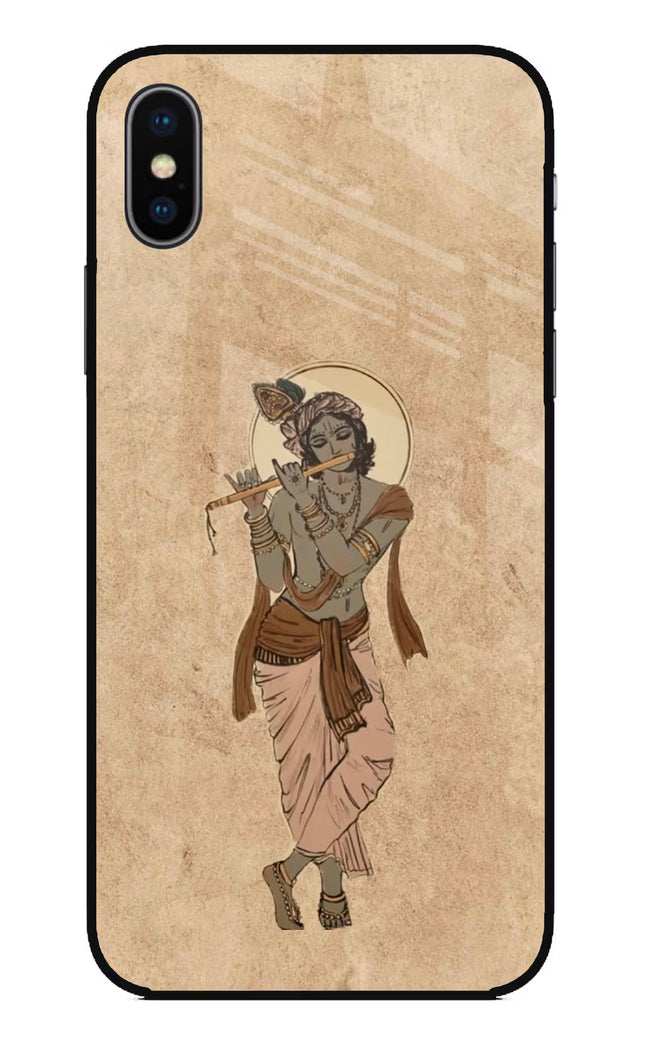 Krishna iPhone X Glass Case