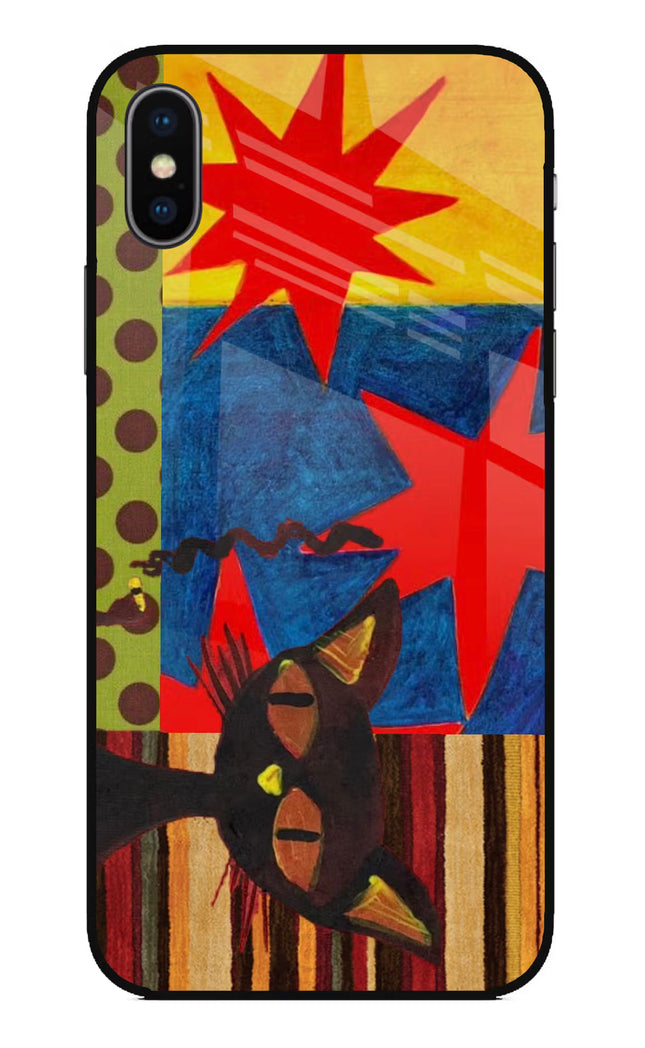 Pop Cat iPhone X Glass Case