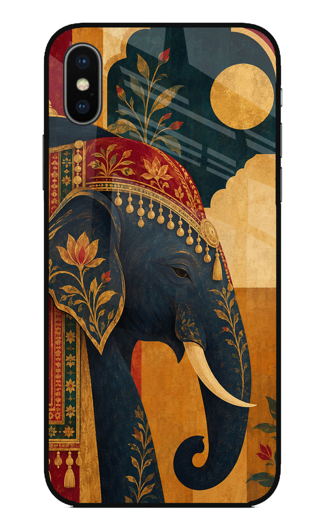 Royal Elephant iPhone X Glass Case