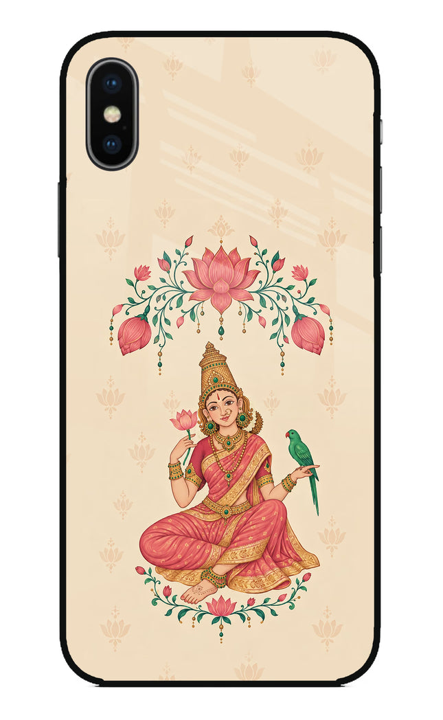 Goddess Lakshmi iPhone X Glass Case