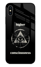 Illuminati Eye iPhone X Glass Case