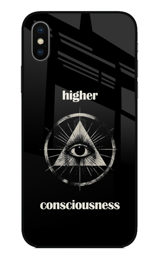 Illuminati Eye iPhone X Glass Case