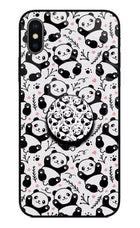 Cute Panda iPhone X Pop Case by Casekaro
