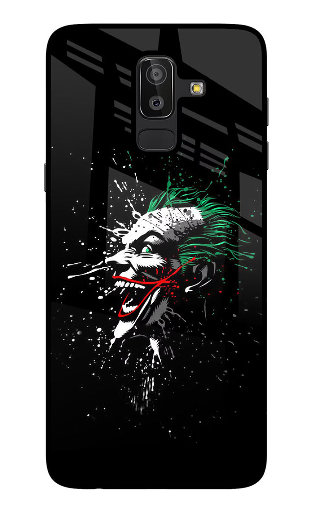Joker Samsung J8 Glass Case Back Cover by Casekaro