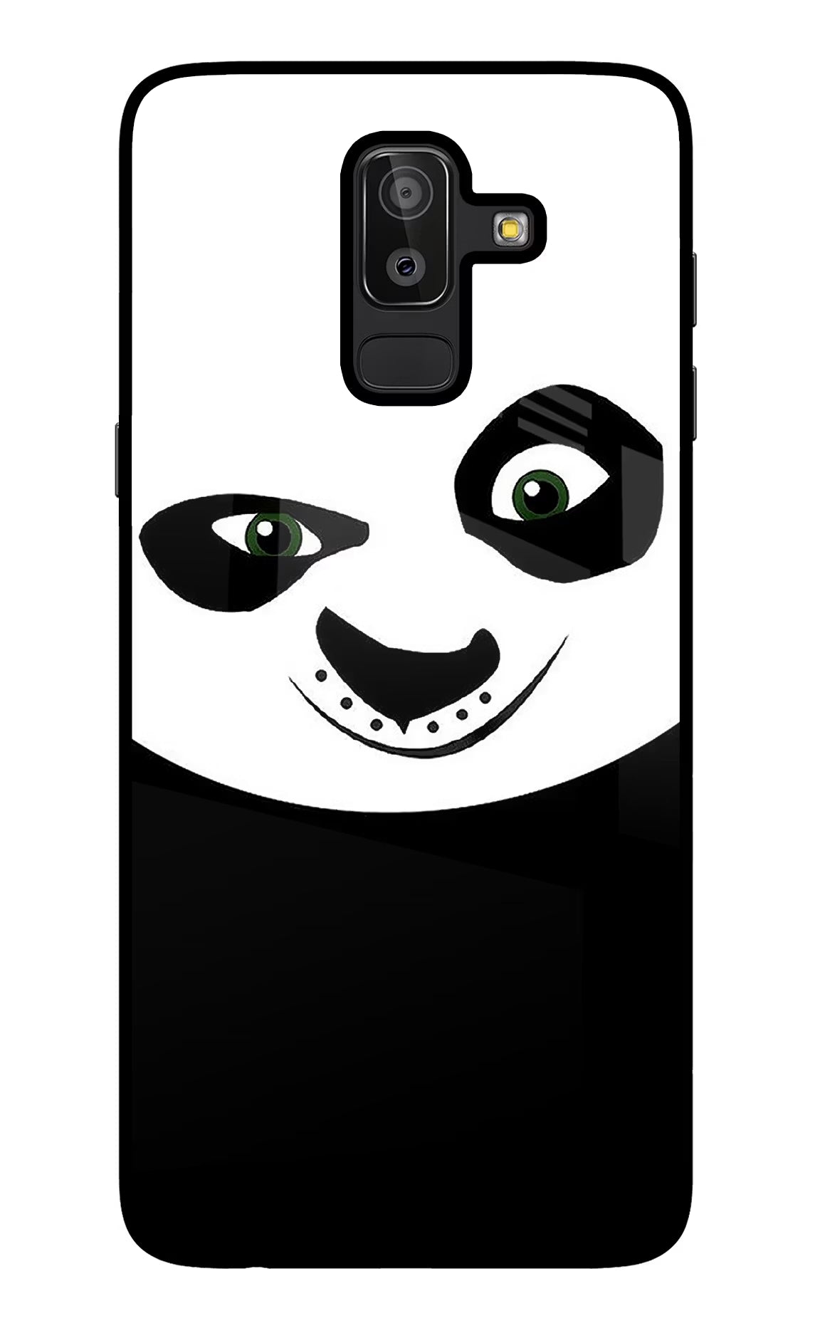 Panda Samsung J8 Glass Case Back Cover by Casekaro